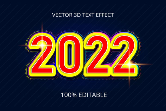 2022 New Year 3D Text Effect Design: A Practical Guide to Creating Stunning Visuals