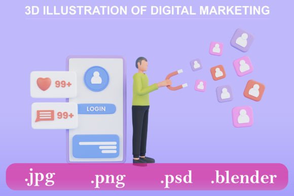 3D Illustration of Ad Targeting Concept: A Strategic Tool for Modern Marketing