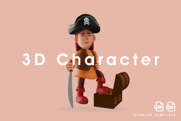 3D Pirate Character Design Treasure Box: A Creative Resource for Digital Artists and Content Creators
