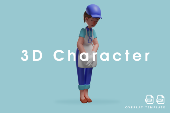 3D Waiter Cartoon Design with a Bow Pose: A Strategic Visual Tool for Modern Communication