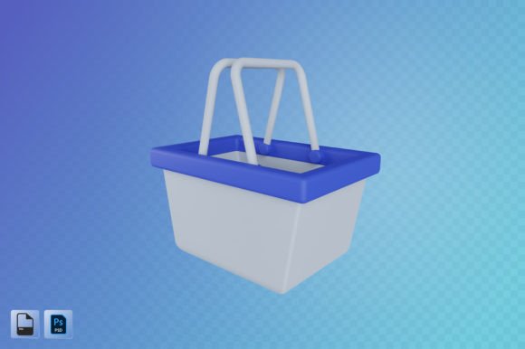 Basket 3D Illustration: A Creative Twist