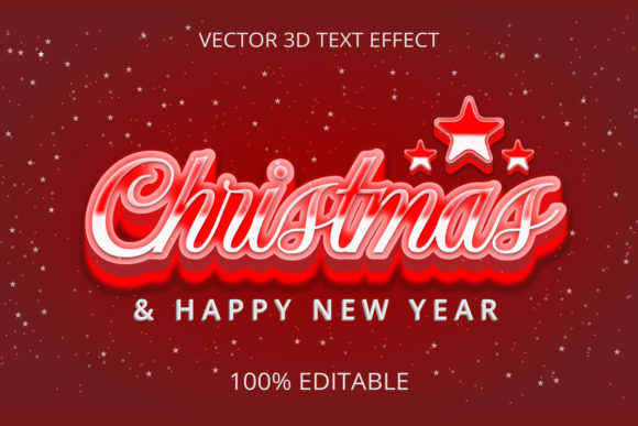 Christmas 3D Text Effect Design: A Creative Approach to Holiday Graphics