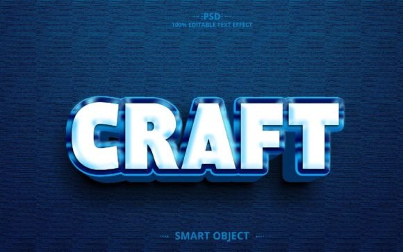 Craft 3D Effect Text Design
