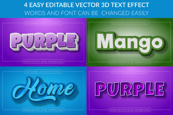 Editable 3D Text Effect Design for Creative Projects
