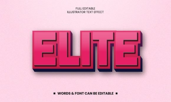 Elite 3D Text Effect Design for Modern Creativity
