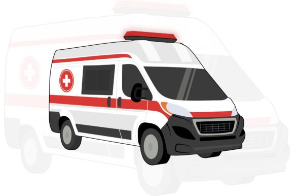 Emergency Ambulance Vector