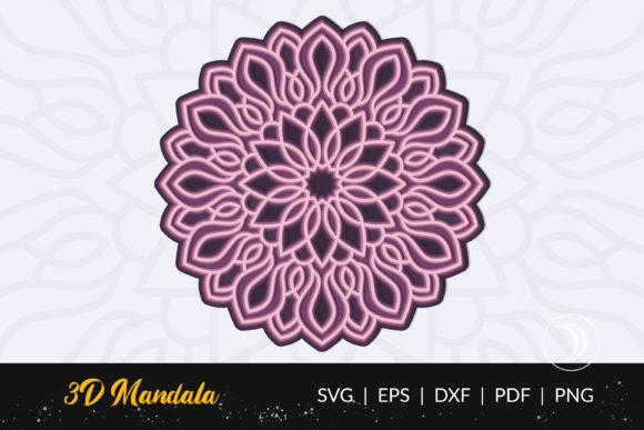 Exploring the Versatility of 3D Layered Mandala Design Cut File