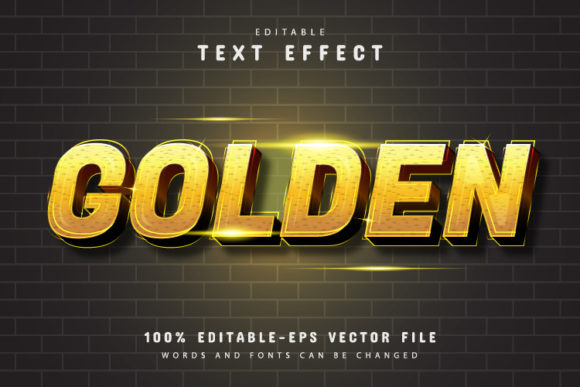 Golden 3D Text Effect Design: A Comprehensive Overview