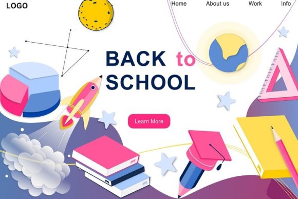 Landing Page Template of Back to School: A Strategic Tool for Educators and Businesses
