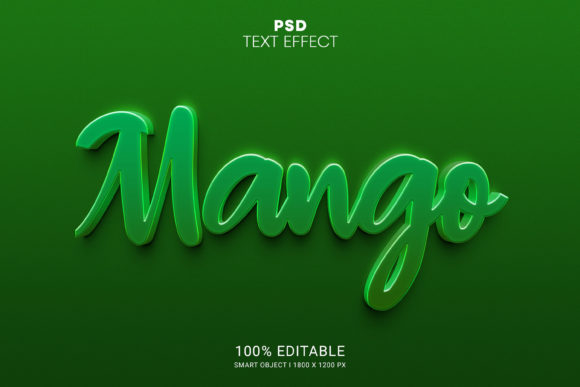 Mango PSD 3D Text Effect Design: A Creative Tool for Digital Artists