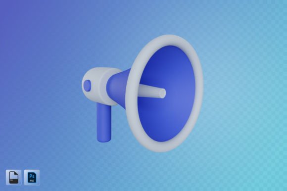 Megaphone 3D Illustration: A New Dimension in Visual Communication