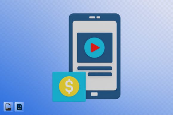 Mobile Application 3D Illustration