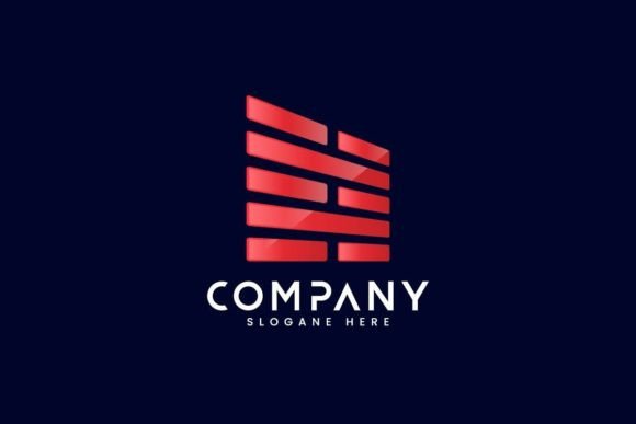 Modern 3D Brick Logo Design: A Bold and Versatile Branding Solution