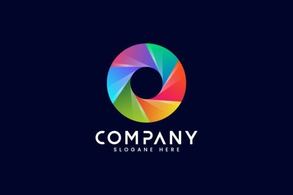 Modern Circle 3d Photography Logo Design