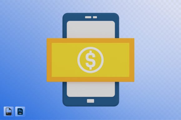 Online Money 3D Illustration: A New Dimension in Digital Finance