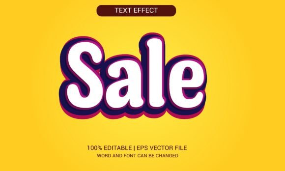 Sale 3D Text Effect Design: A Powerful Tool for Modern Creativity and Marketing