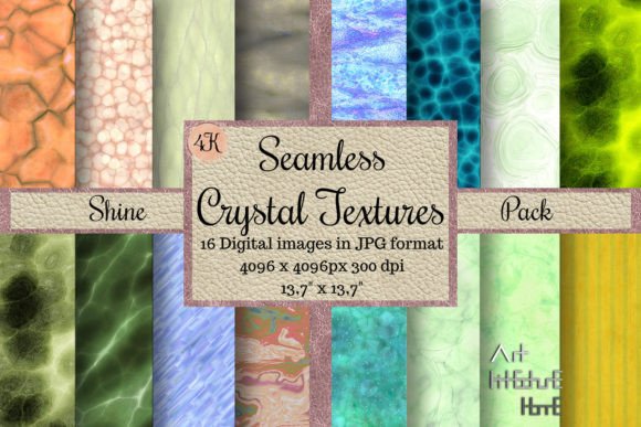 Seamless Crystal Textures - Shine Pack: Elevate Your Visual Projects with Professional-Looking Designs