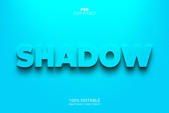 Shadow PSD 3D Text Effect Design