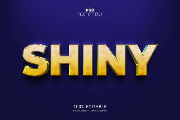 Shiny PSD 3D Text Effect Design: A Strategic Tool for Visual Communication