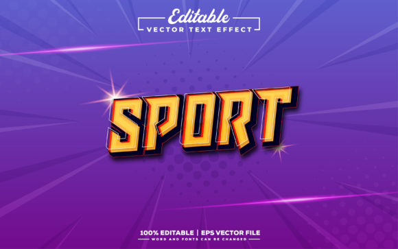 Sports Editable 3D Text Effect Design: A Powerful Tool for Creative Expression