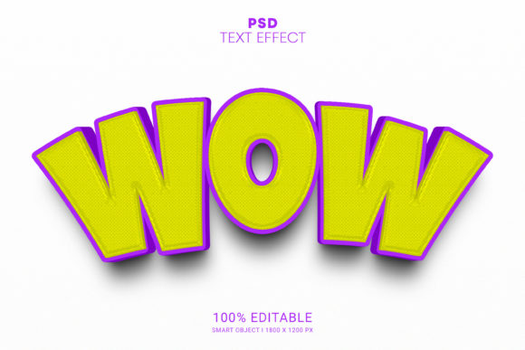 Wow PSD 3D Text Effect Design: A Powerful Tool for Modern Designers